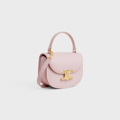 MINI BESACE CLEA IN SHINY CALFSKIN PASTEL PINK - Image 2